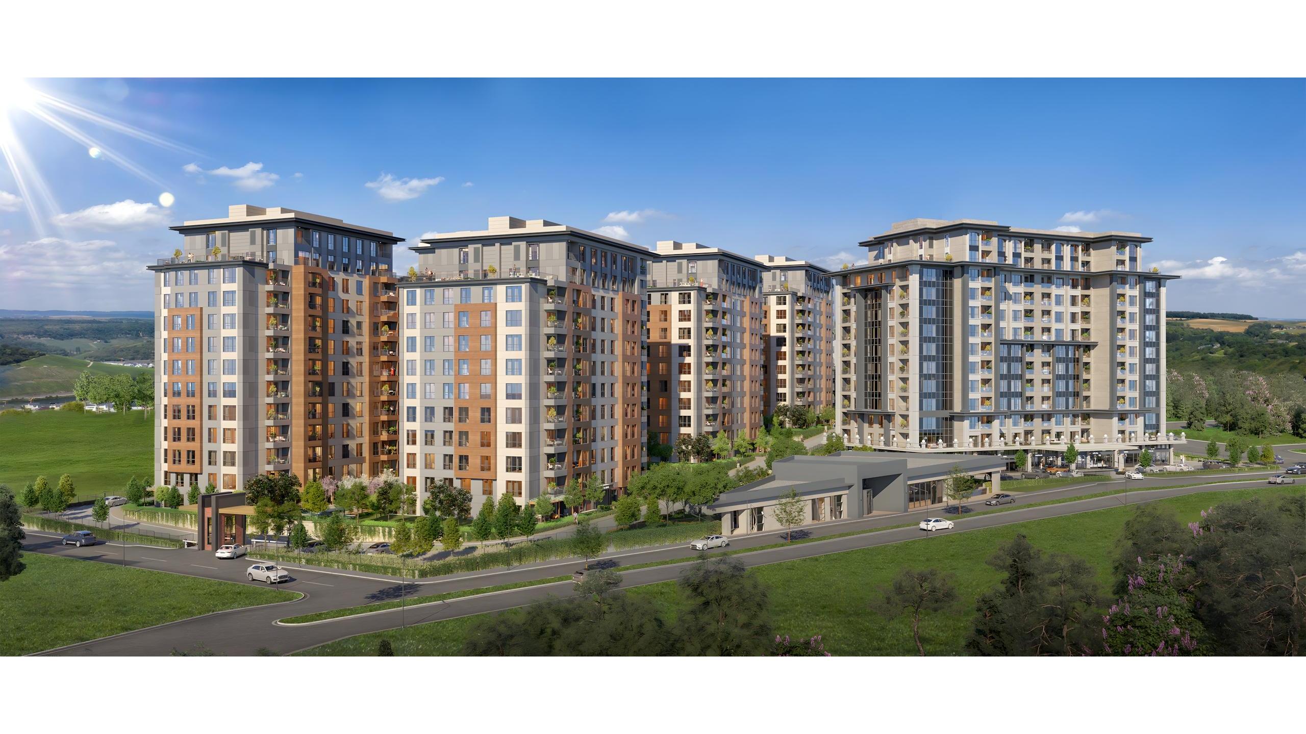 Luxury apartments for sale are located in Istanbul, Gaziosmanpaşa