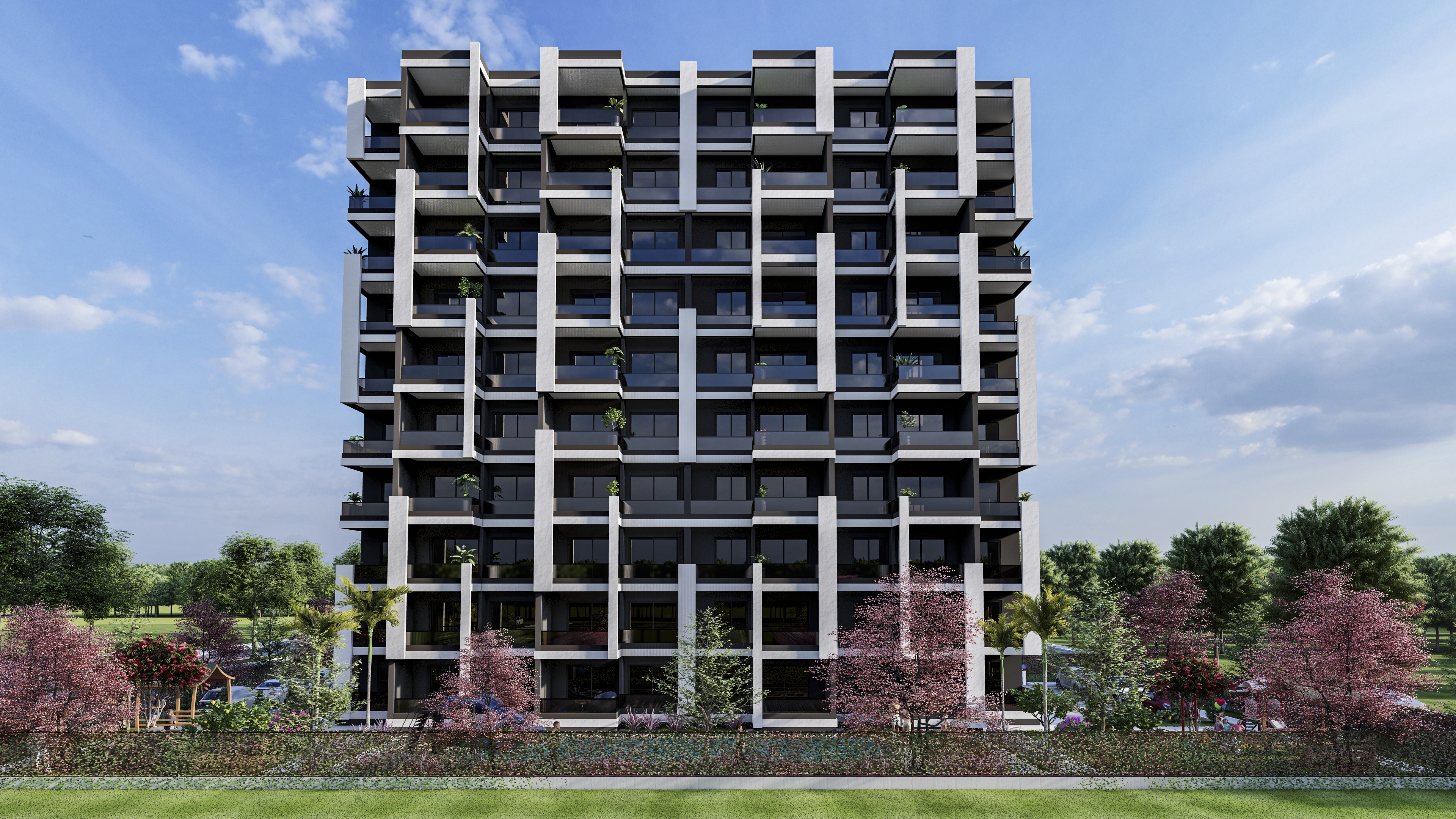 Spacious flats for sale close to daily needs in Mersin, Erdemli