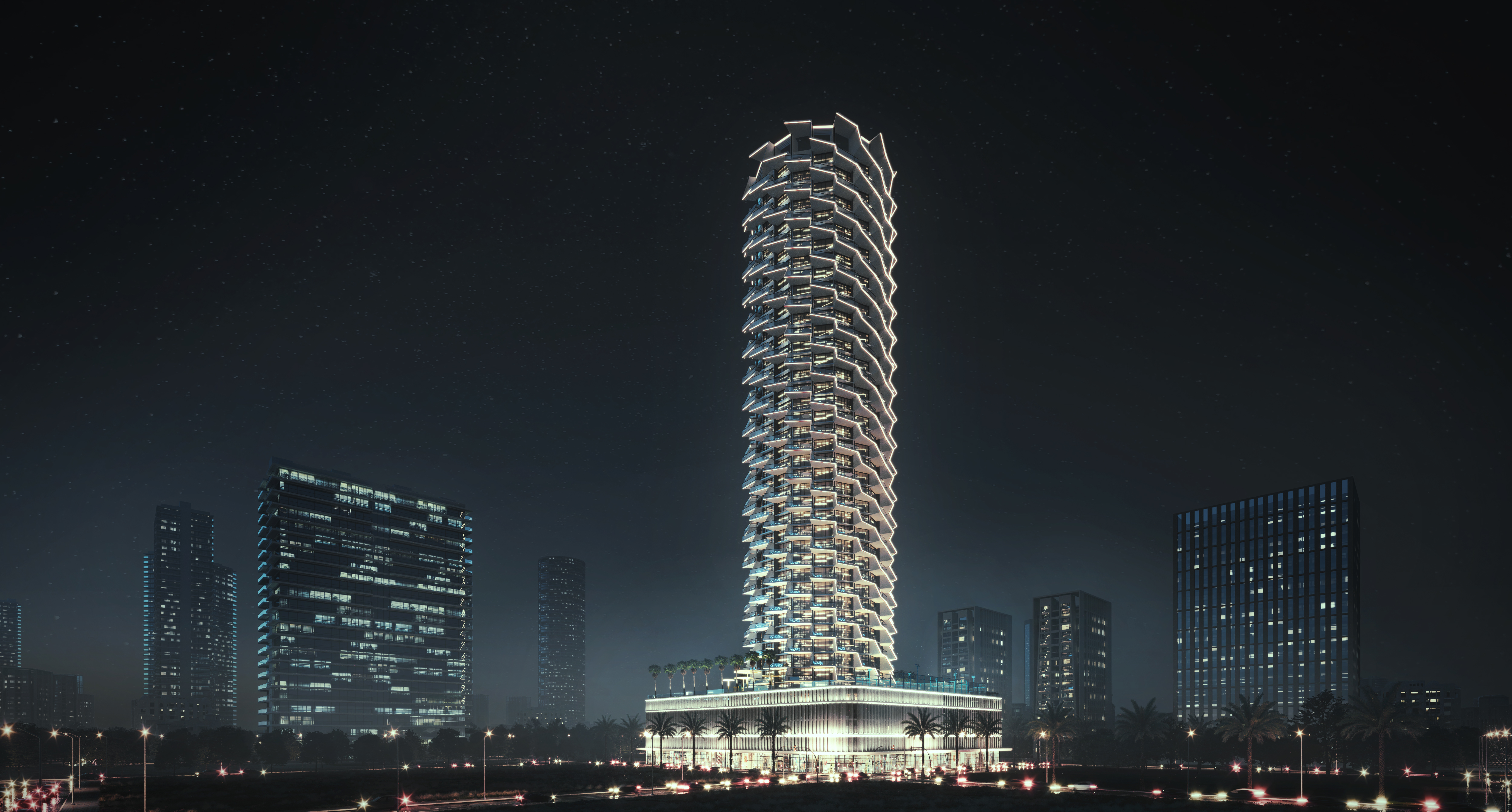 Luxury apartments with private pools in Dubai, Jumeriah Village Circle