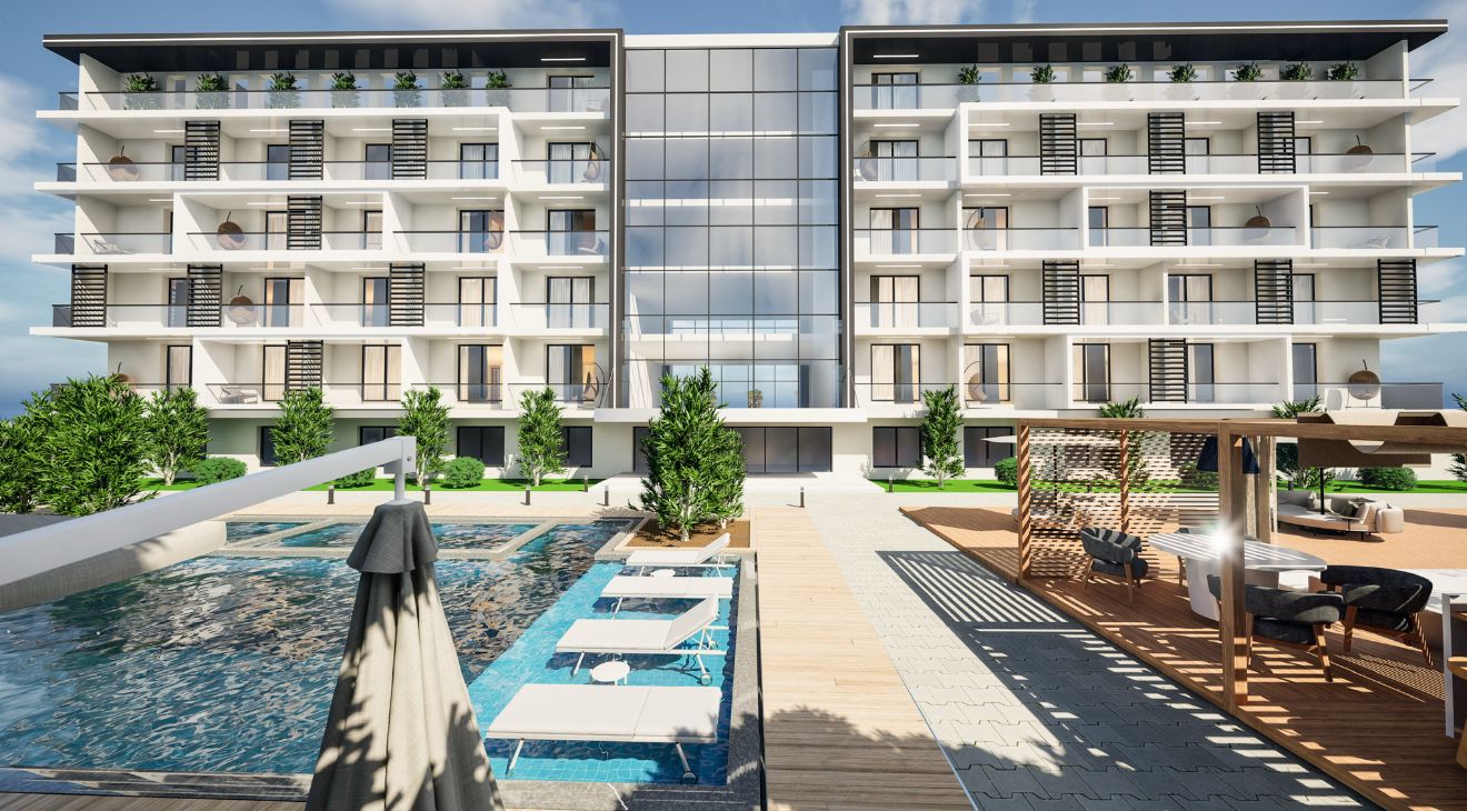 Modern apartments in a complex with pool in Antalya, Altintas