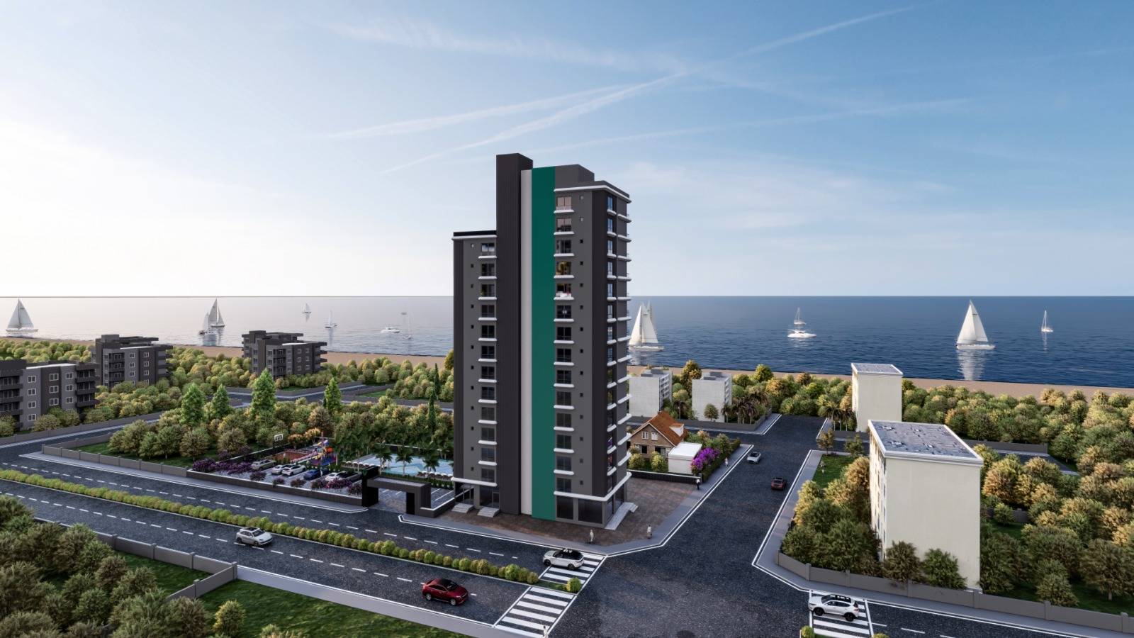 High-quality apartments near the sea in Mersin, Mezitli