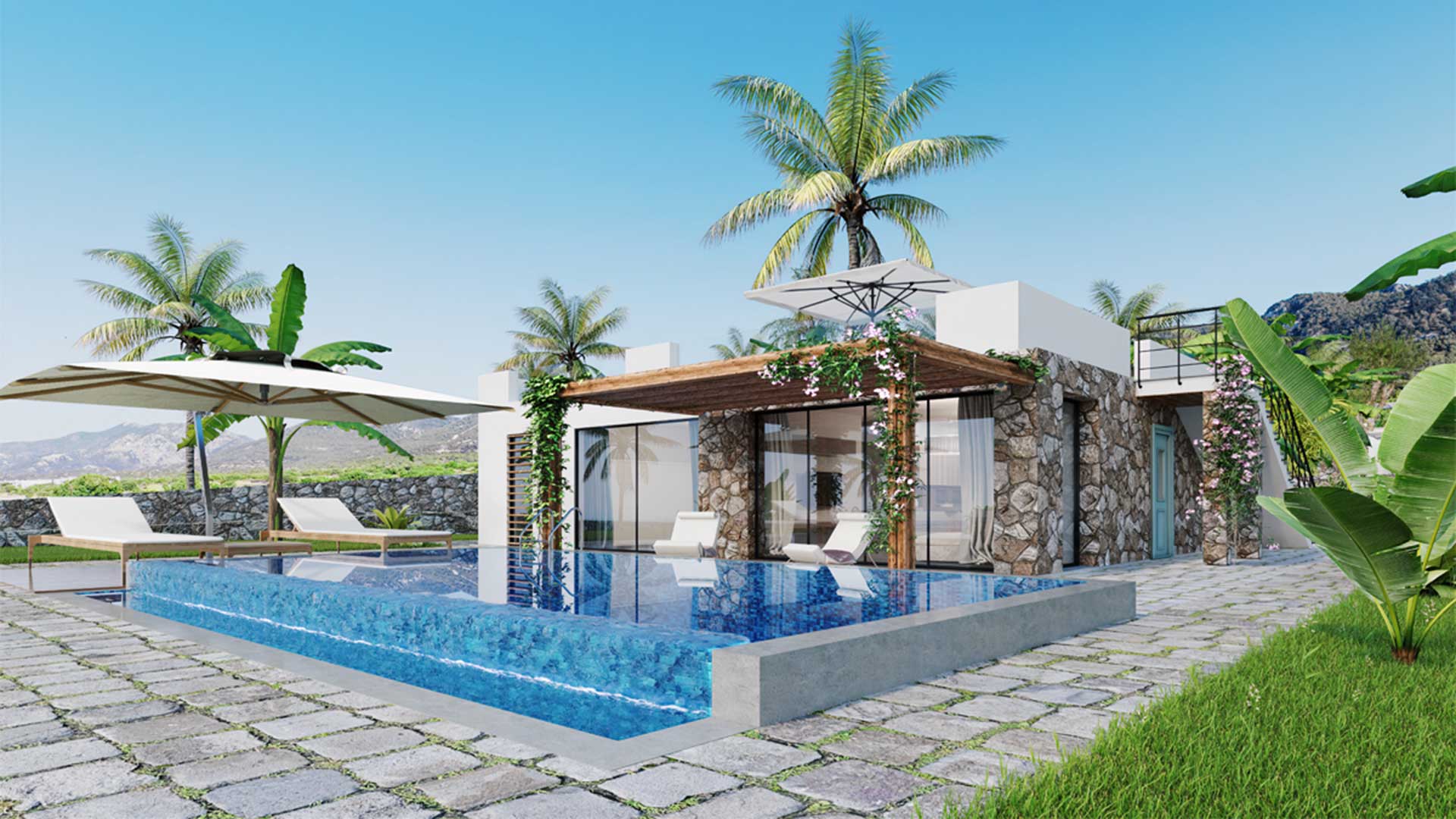 Apartments in a complex with indoor swimming pool in Cyprus, Tatlısu