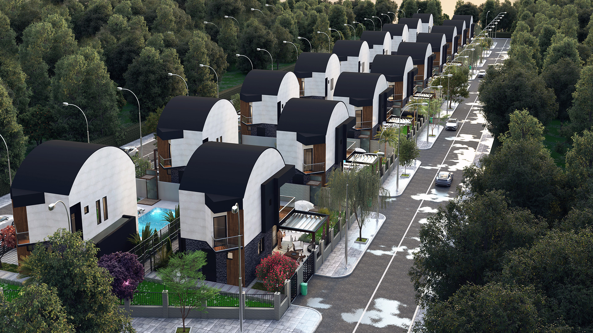 Luxury villas in the biggest project of the region in Antalya, Belek
