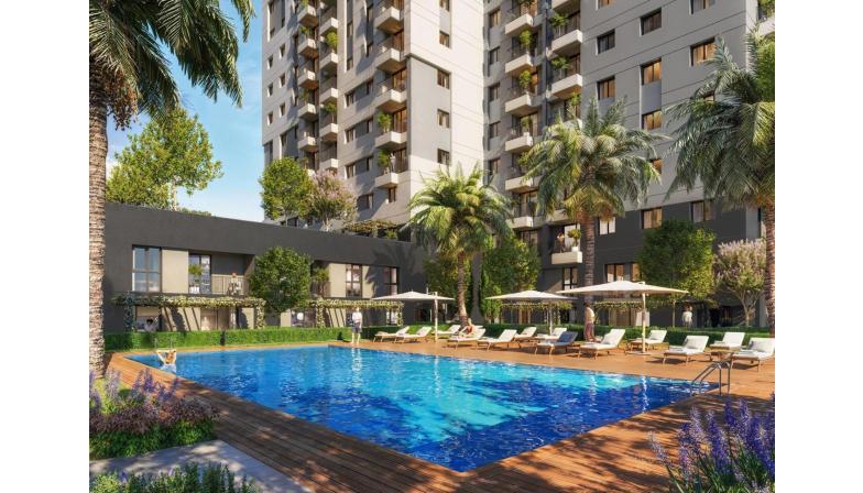Apartments in a complex with a swimming pool and covered parking in İstanbul, Bağcılar in Istanbul — photo 2