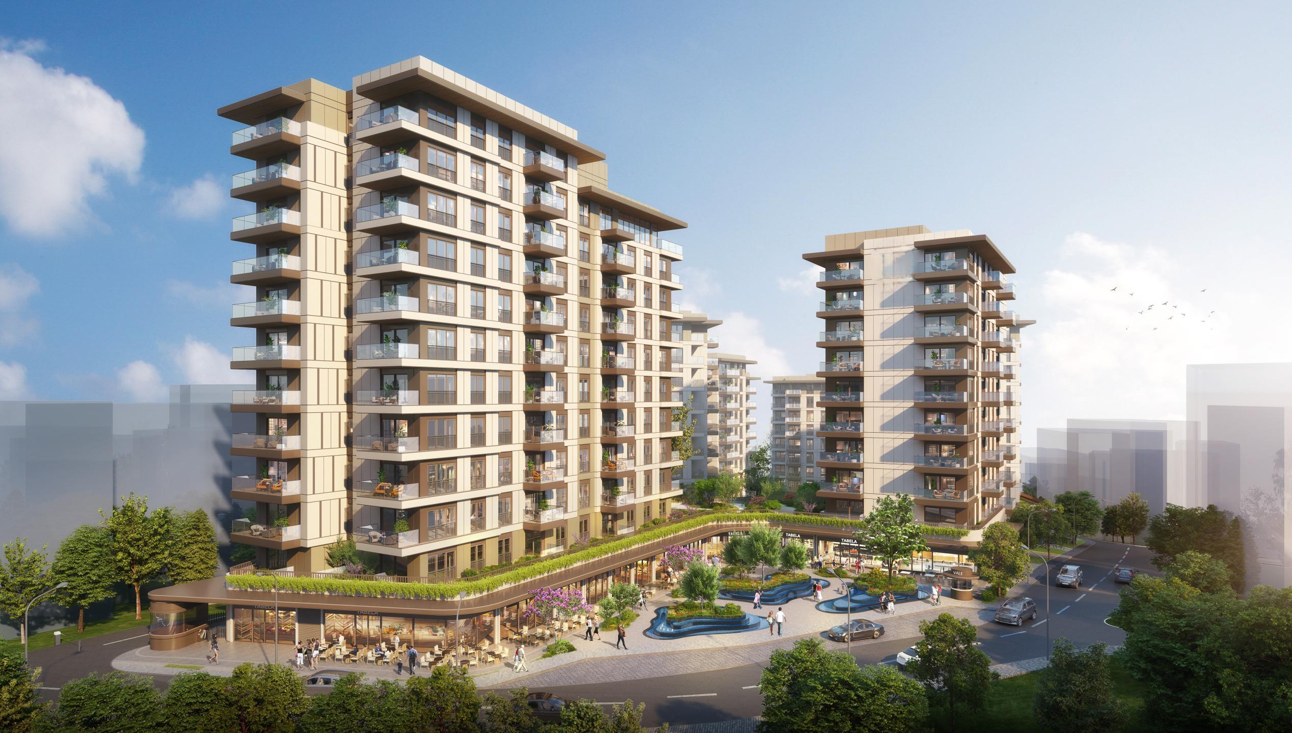Stylish and custom-designed apartments for sale are located in Istanbul, Şişli