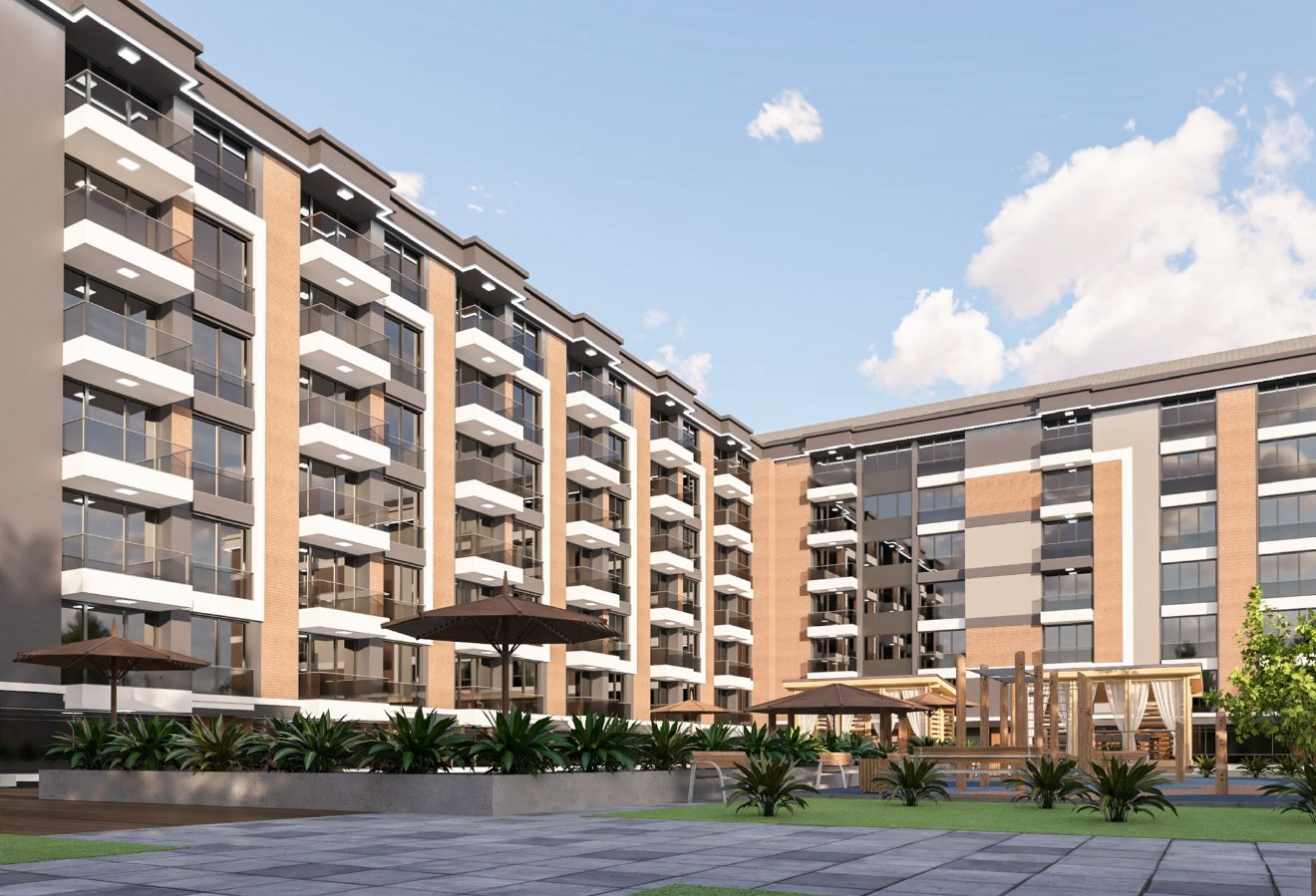 Stylish apartments with modern design in Antalya, Altintas