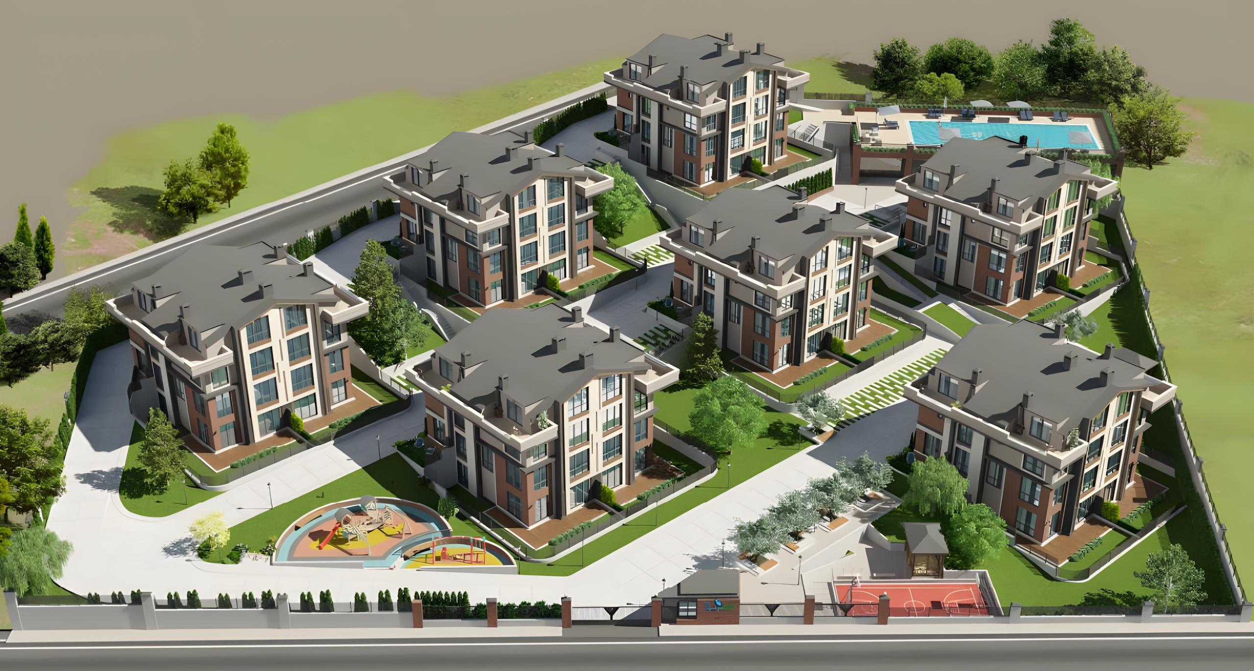 Apartments with nature views in İstanbul, Şişli