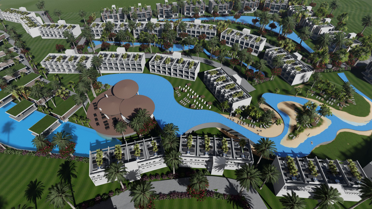 Beachfront apartments in a luxury complex in Cyprus, Famagusta