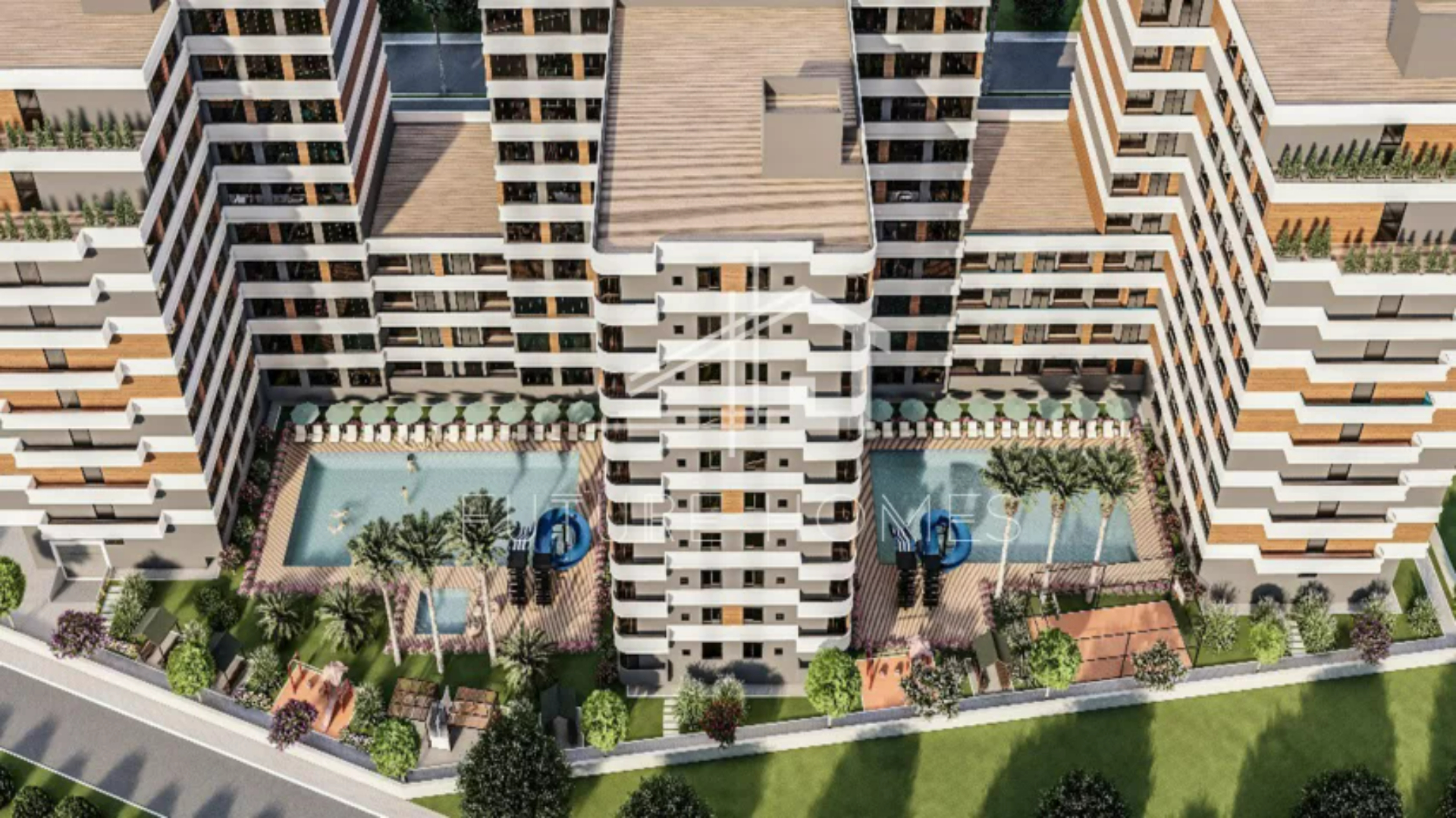 Apartments suitable for investment and rental in a hotel concept project in Mersin, Erdemli