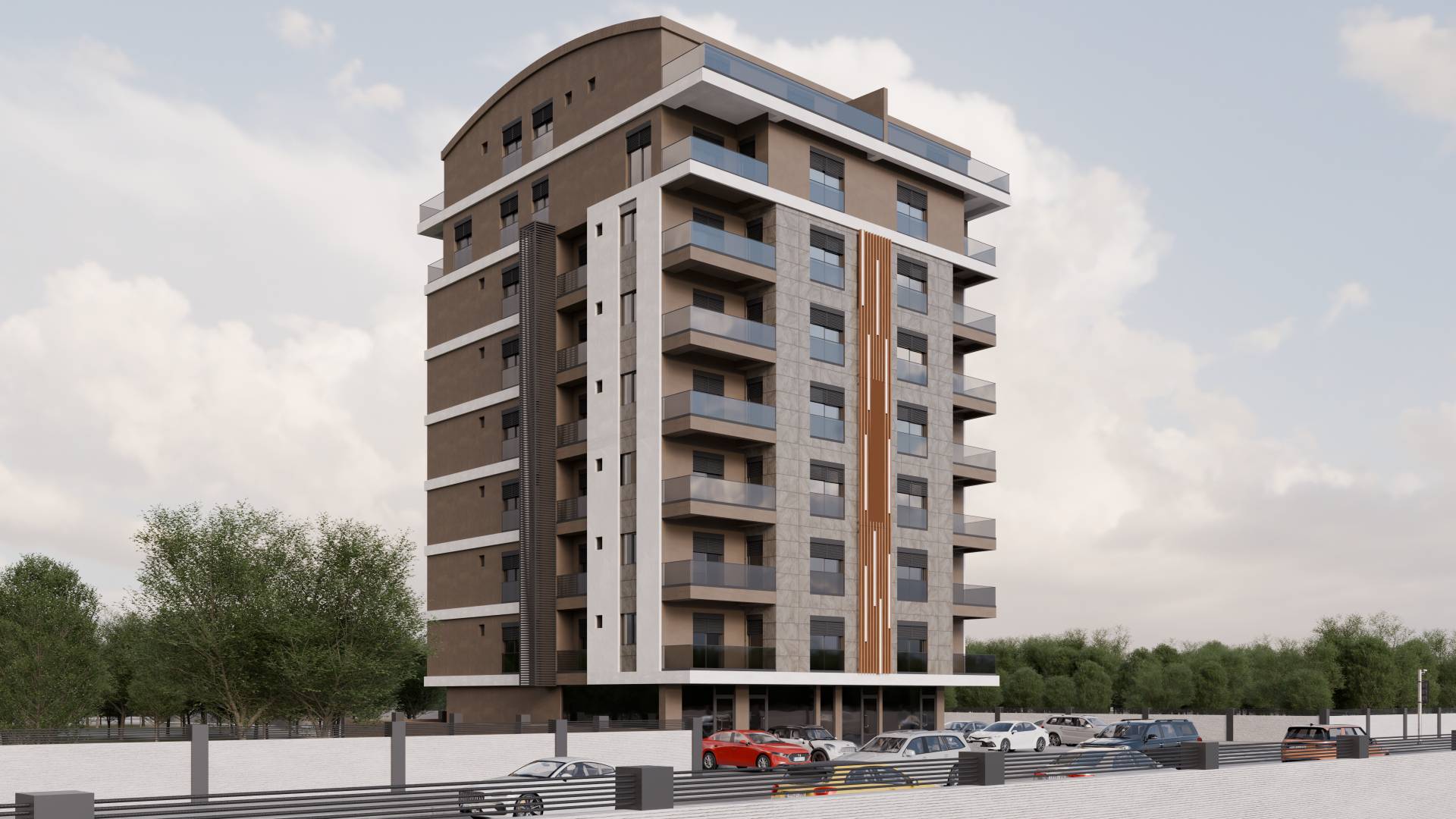 Stylishly designed apartments with modern architecture close to the sea in Antalya, Muratpaşa