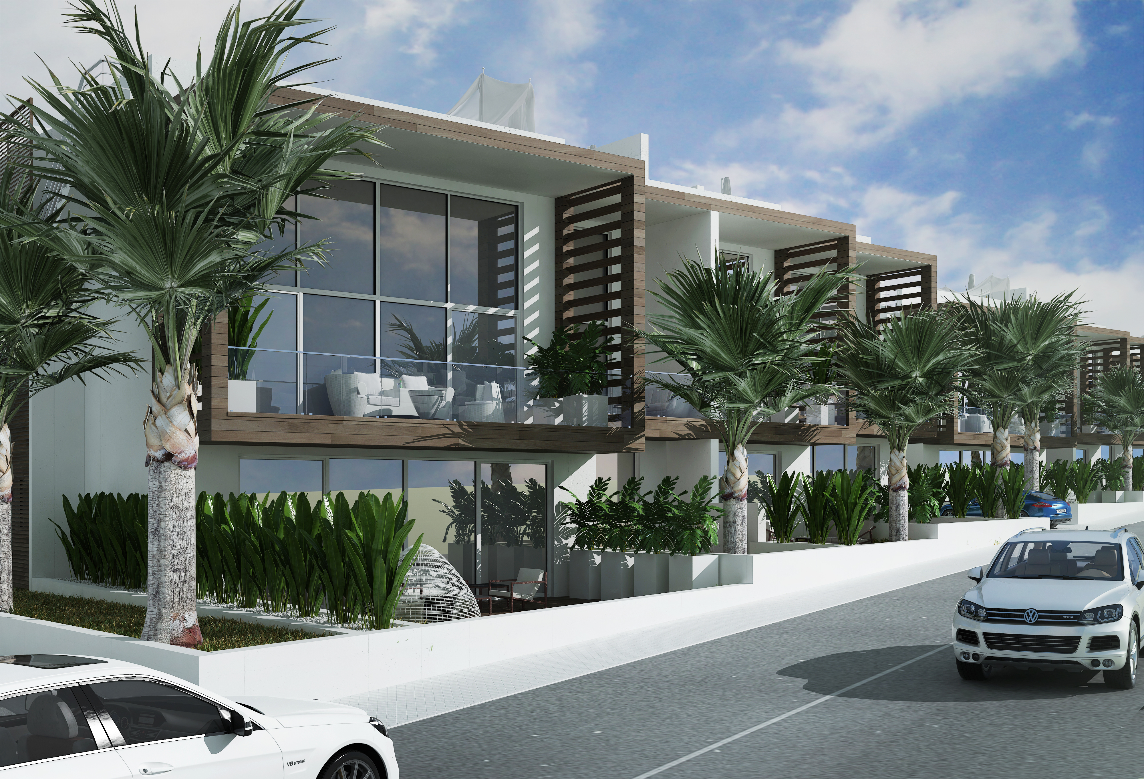 Luxury apartments in the villa area near the sea in Cyprus, Esentepe