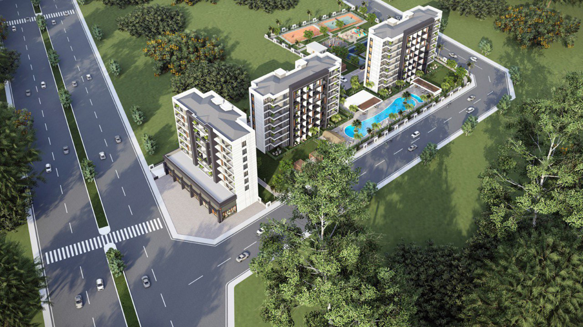 Stylish apartments in a project suitable for investment in Antalya, Altıntaş