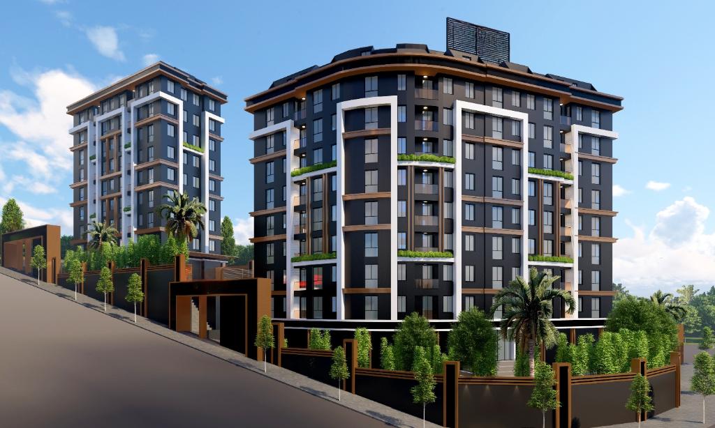Brand-new property with pool and underground parking space in Istanbul, Pendik