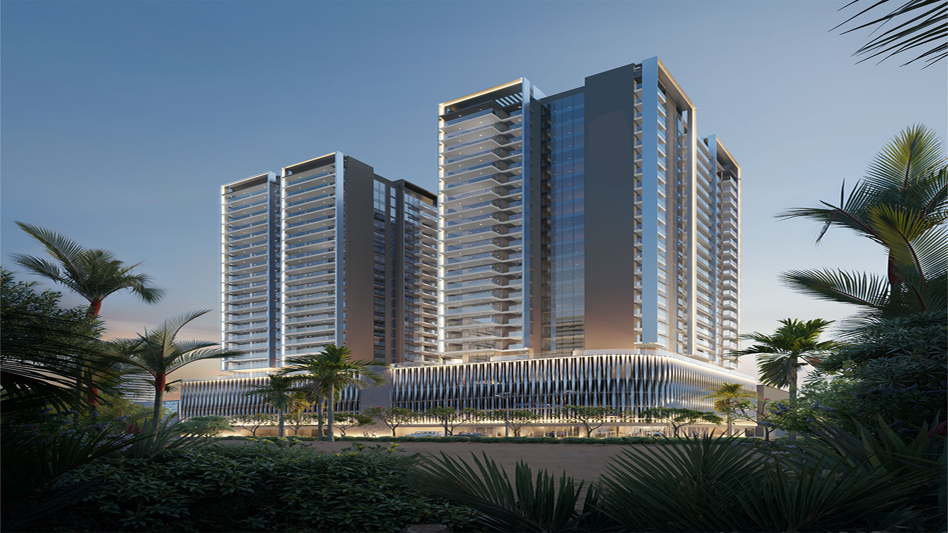 Spacious apartments in modern living complex in Dubai, Jumeirah Village Triangle