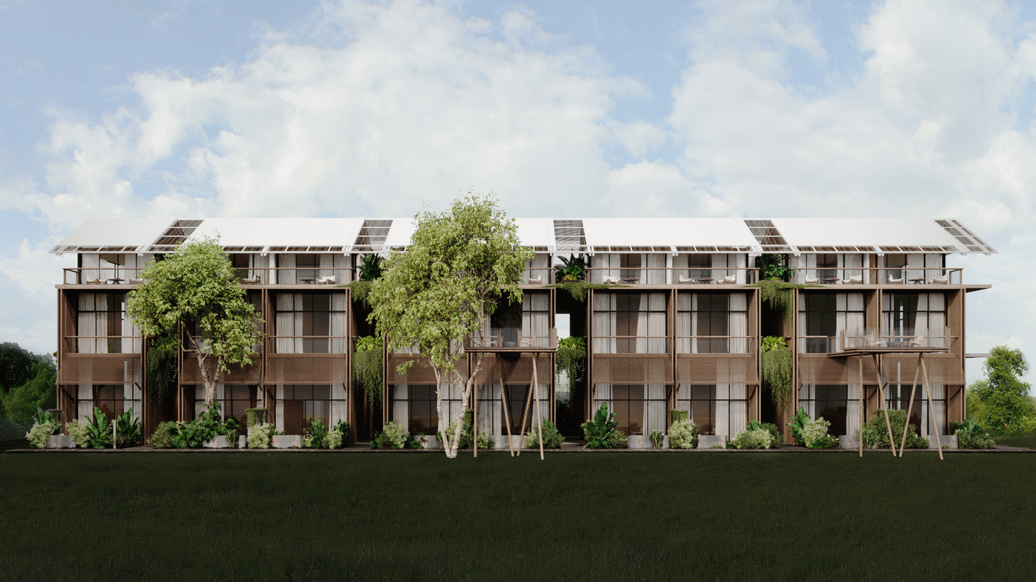 Stylish Design Apartments for Sale in a Premium Complex in Bali, Cemagi