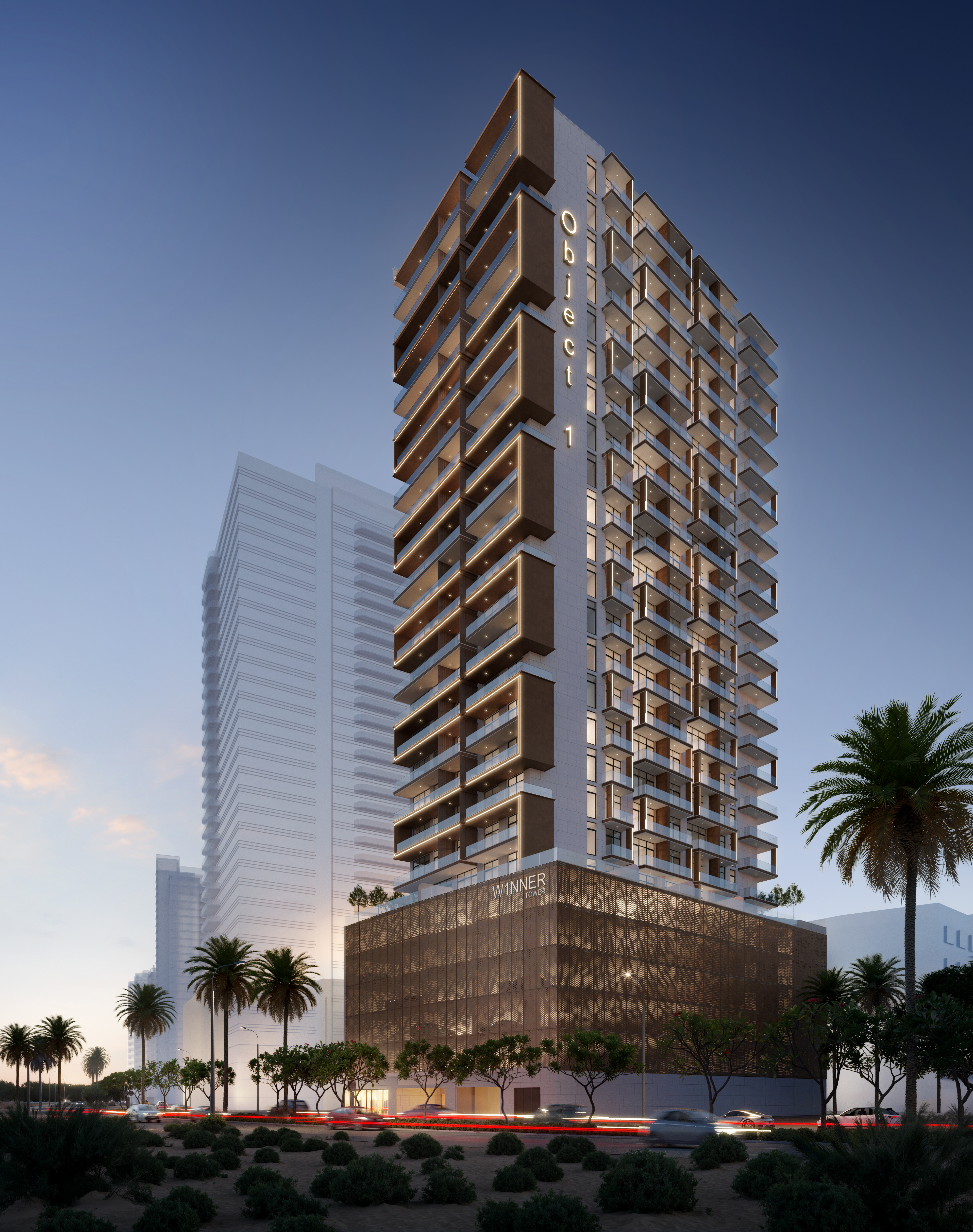 Stylish apartments in luxury living complex in Dubai, Jumeirah Village Triangle