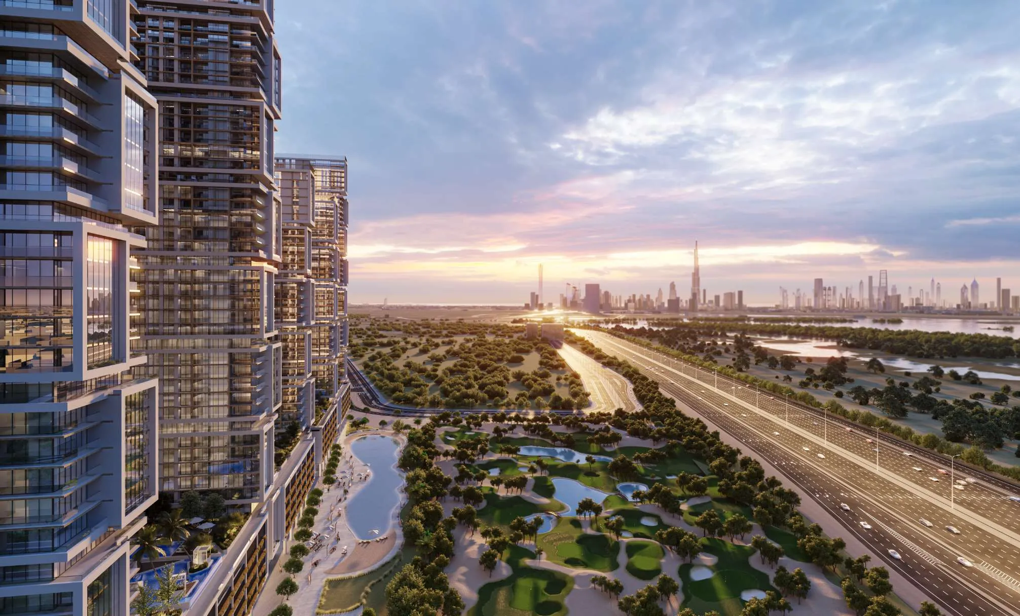 Luxury apartments with modern design in Dubai, Meydan