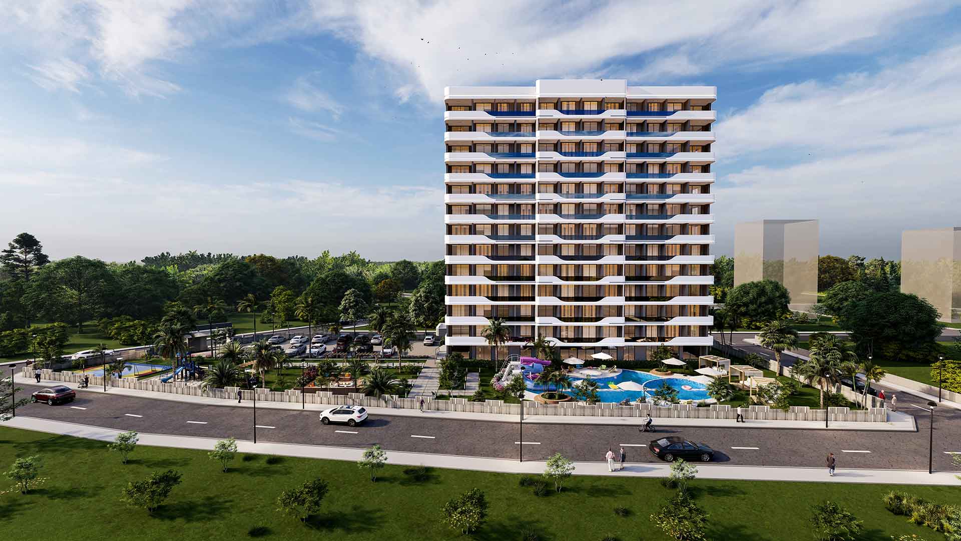 Stylish apartments within walking distance to the sea in Mersin, Erdemli
