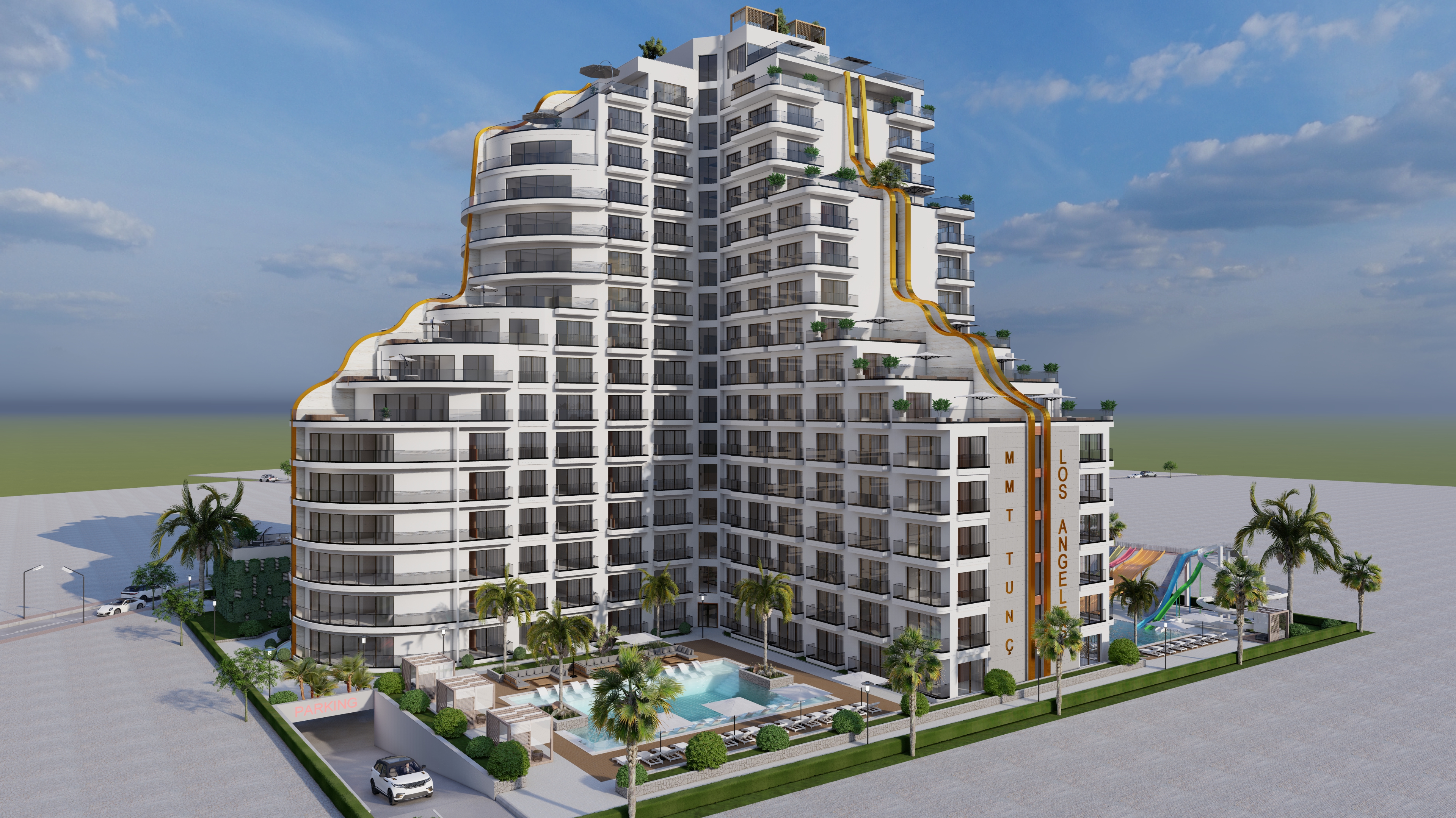 Apartments in luxury complex in Cyprus, Gaziveren
