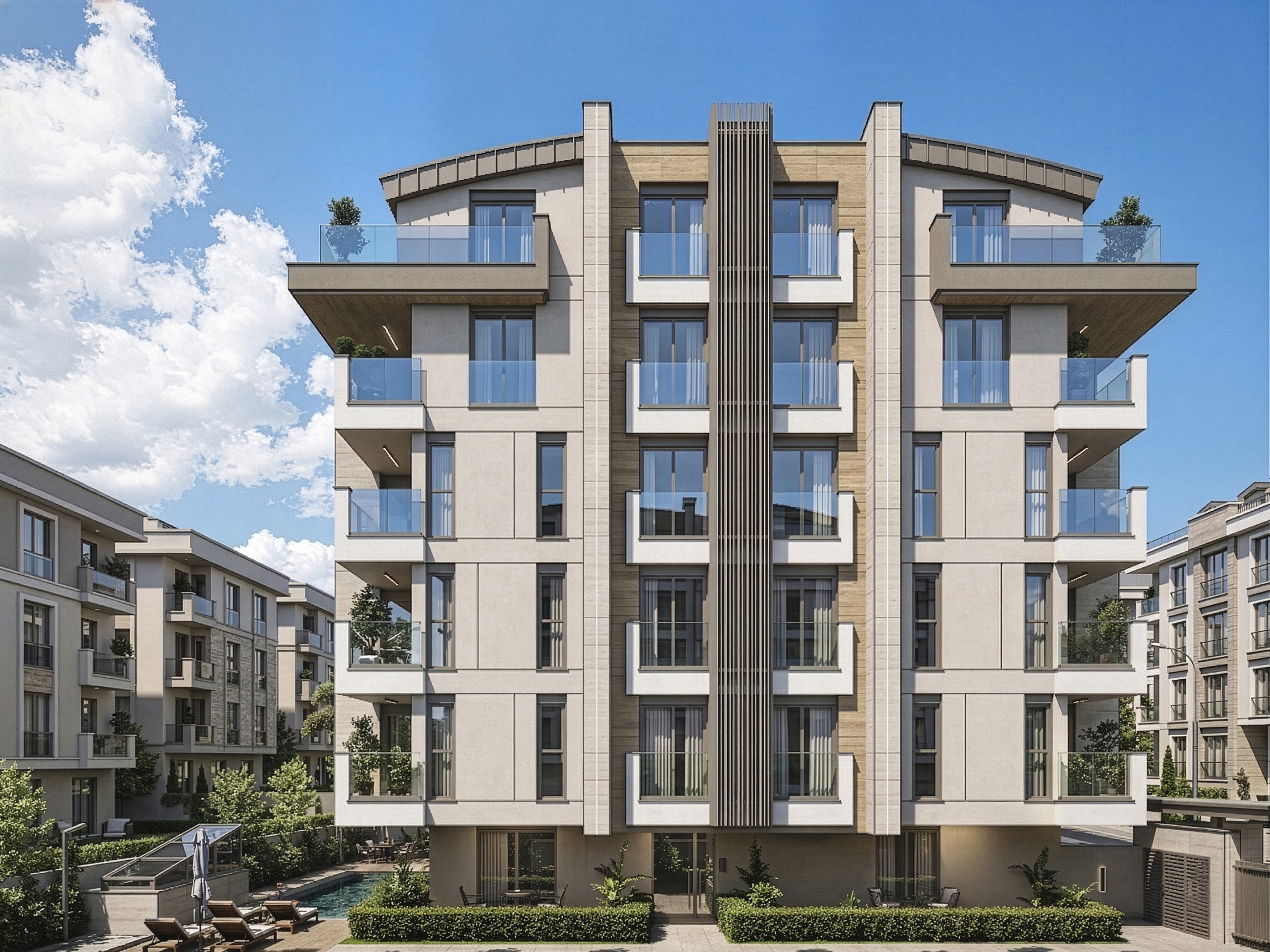 Architectural Design Apartments for Sale in Antalya, Muratpaşa