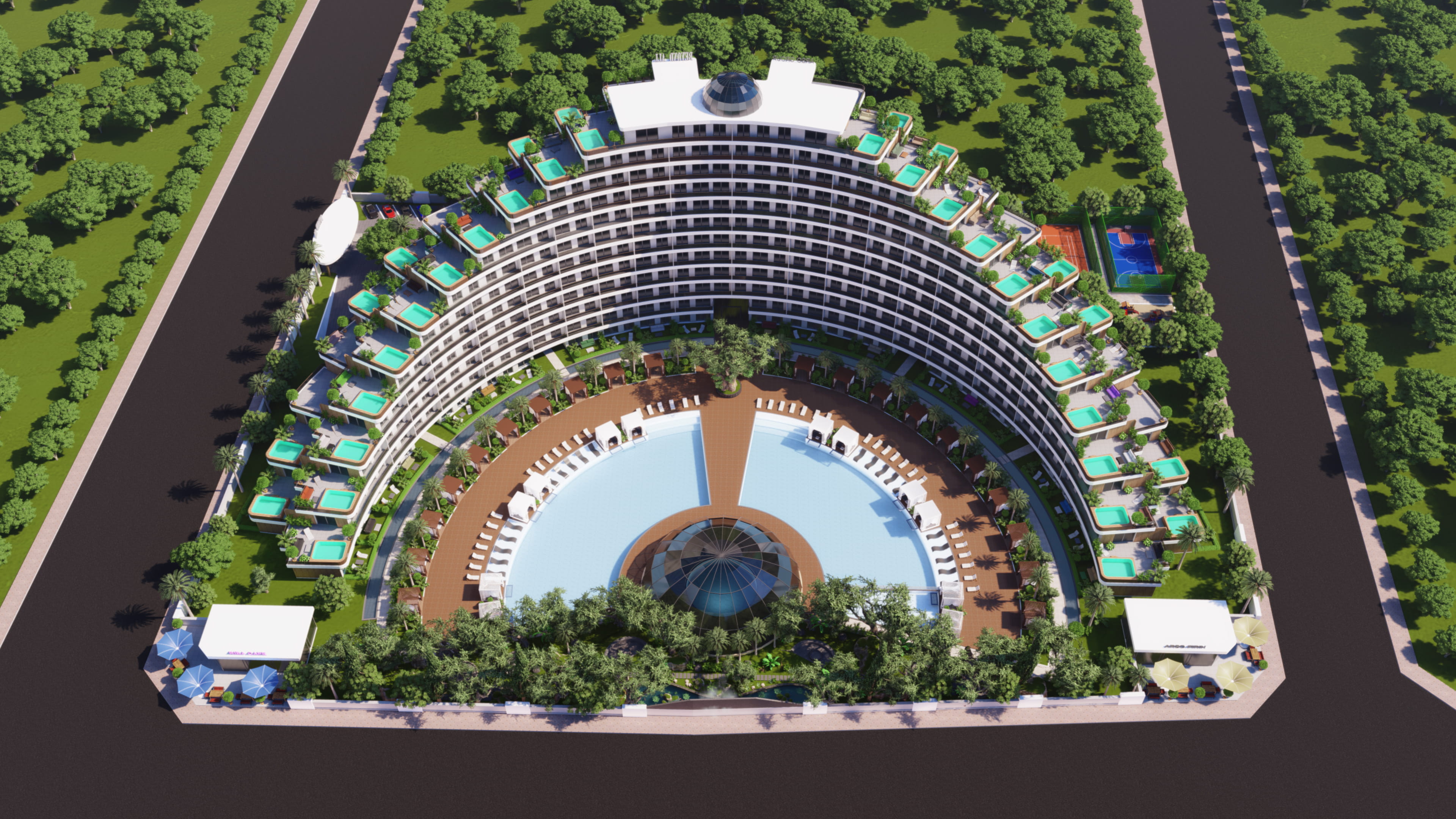 Stylishly designed apartments with full amenities for sale in Antalya, Altintas