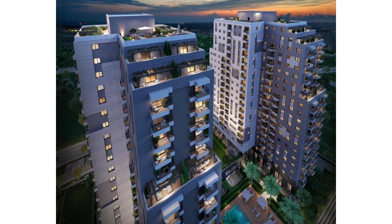 Apartments in a complex with a swimming pool and covered parking in İstanbul, Bağcılar — property in Istanbul (REF 5011)