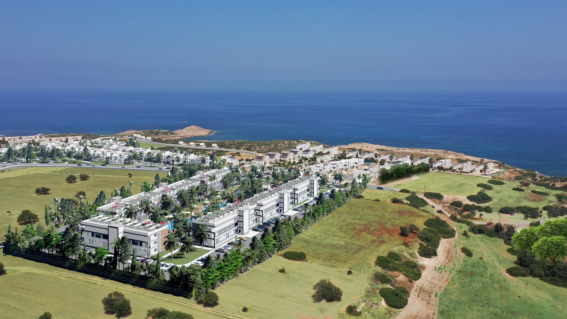 Flats in the project with a health center in Cyprus, Tatlısu