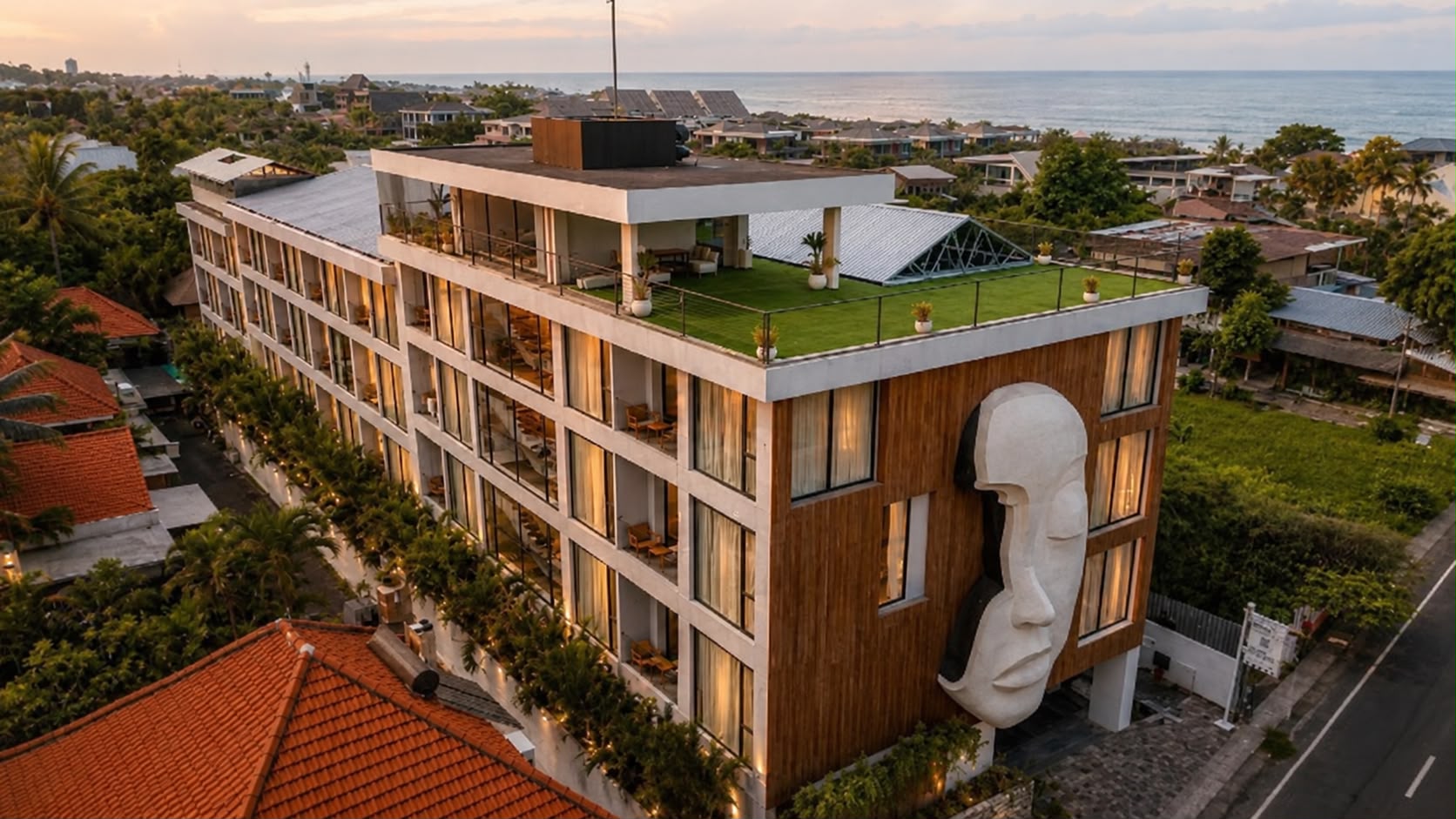 Rooftop Pool and Ocean View Apartments for Sale in Bali, Canggu