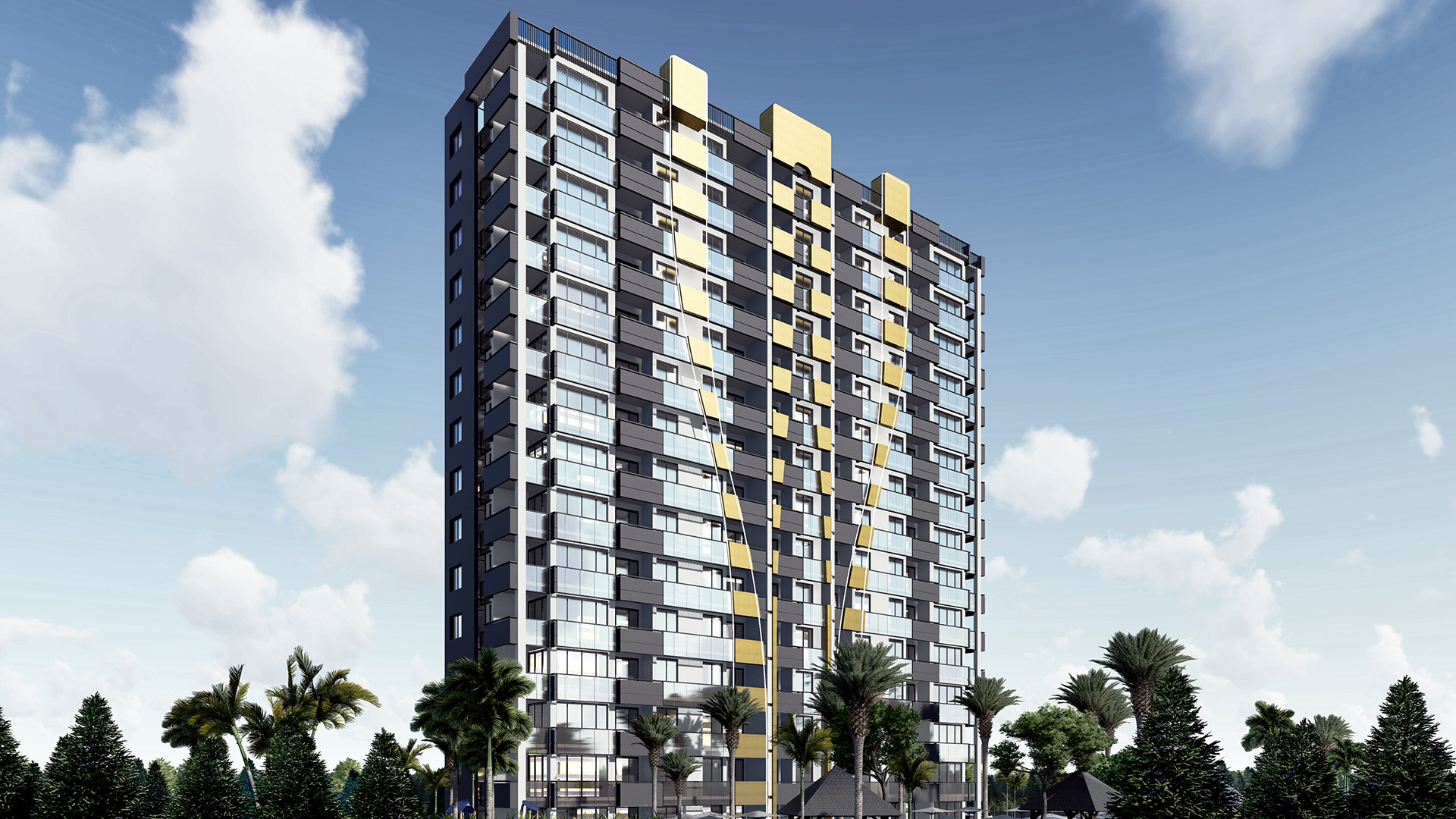 Stylish apartments near the sea in Mersin, Mezitli