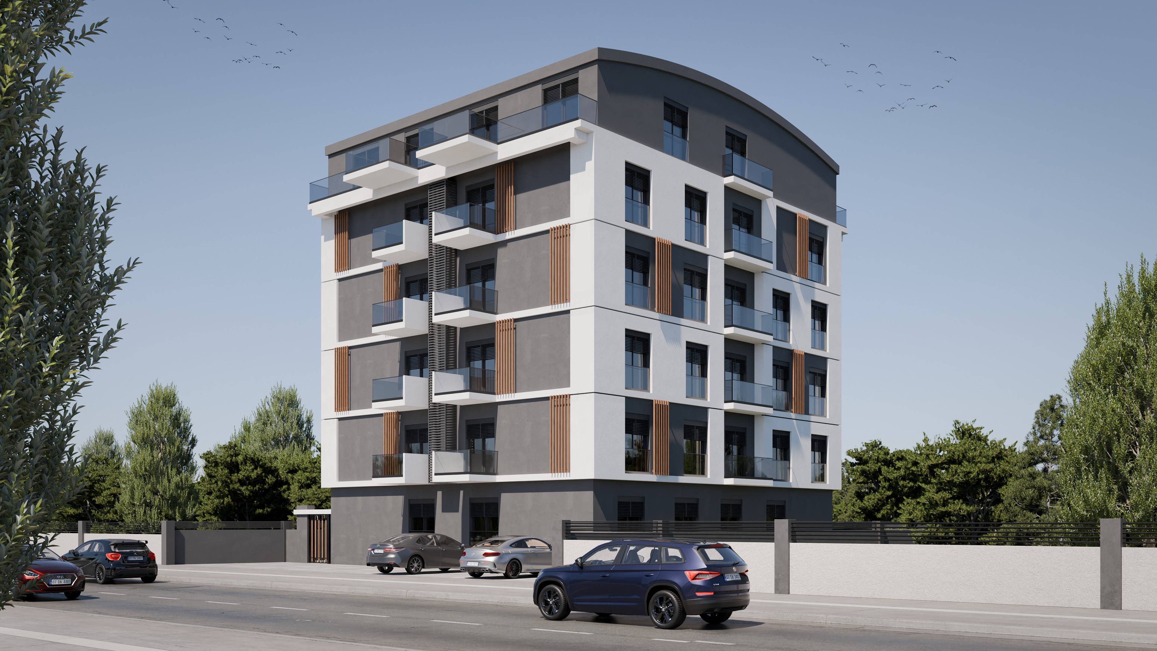 Apartments with a swimming pool and custom design in Antalya, Muratpaşa