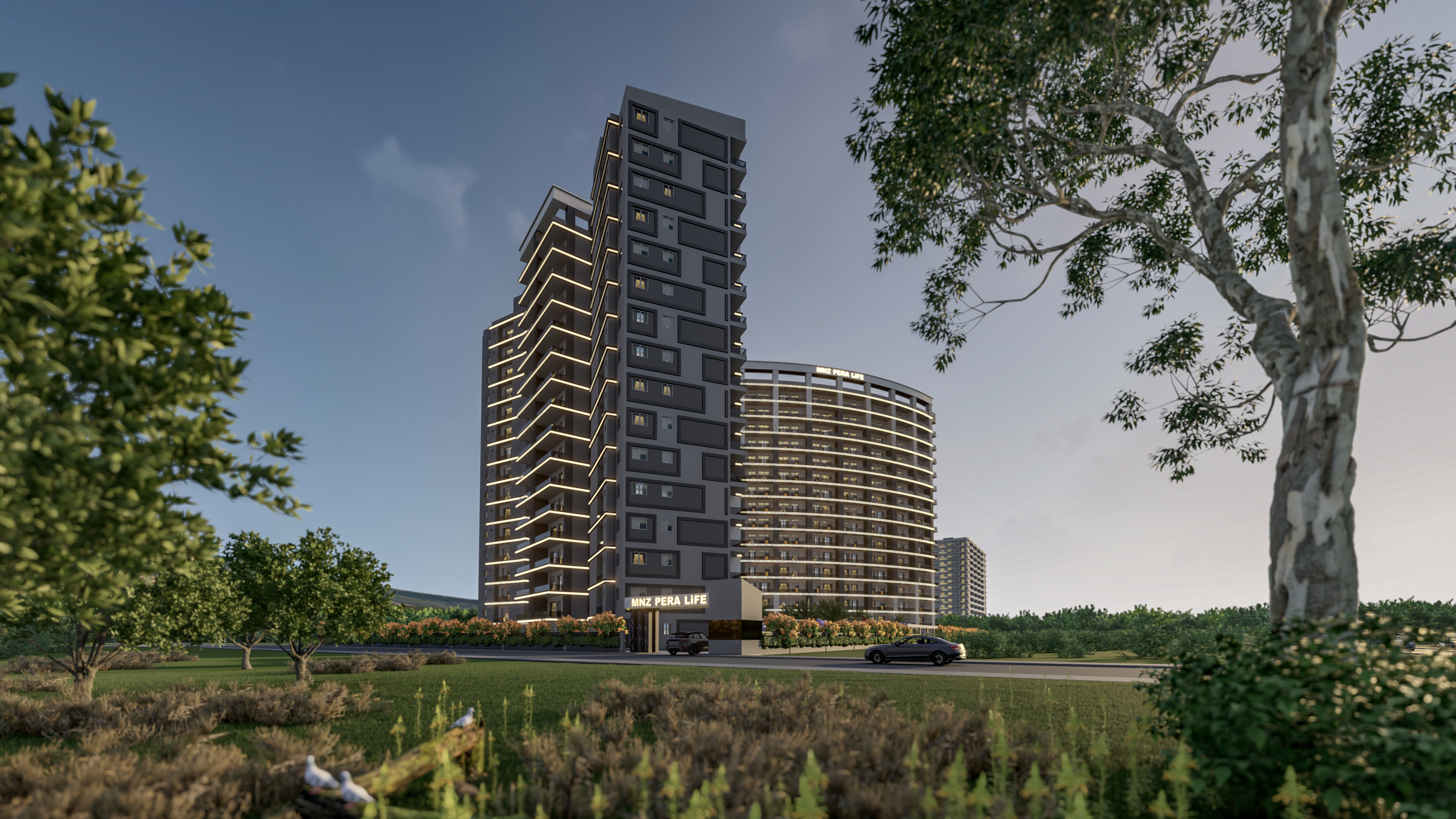 Stylish apartments in a new site in Mersin, Erdemli