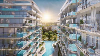 شقق فائقة الفخامة مع أحواض سباحة خاصة في دبي، جزر دبي — property in دبي (REF 10063) — photo 8