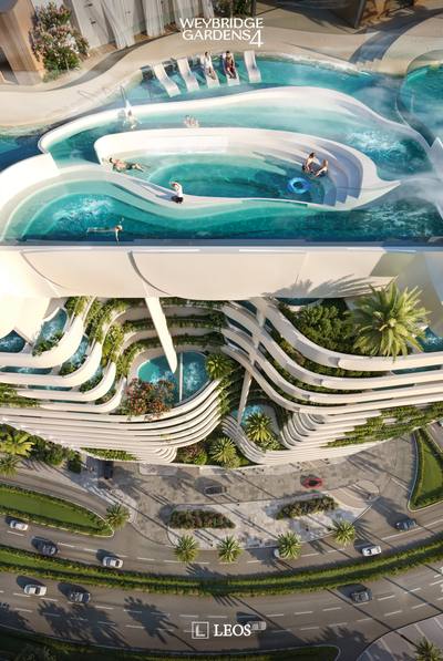 Apartamentos de diseño moderno con piscinas privadas en Dubai, Complejo Land Residence — property in Dubái (REF 10033) — photo 7