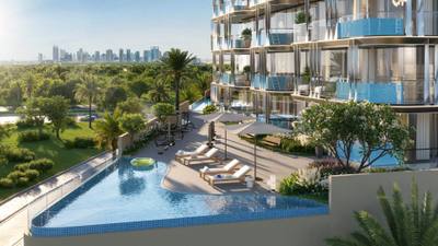 شقق فائقة الفخامة مع أحواض سباحة خاصة في دبي، جزر دبي — property in دبي (REF 10063) — photo 5