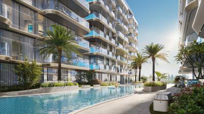 شقق فائقة الفخامة مع أحواض سباحة خاصة في دبي، جزر دبي — property in دبي (REF 10063) — photo 14