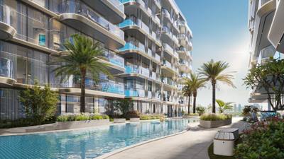 شقق فائقة الفخامة مع أحواض سباحة خاصة في دبي، جزر دبي — property in دبي (REF 10063) — photo 7