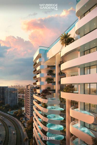 Apartamentos de diseño moderno con piscinas privadas en Dubai, Complejo Land Residence — property in Dubái (REF 10033) — photo 9
