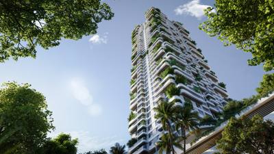 Luxury apartments with forest views in Dubai, Maritime City — property in Dubai (REF 10066)