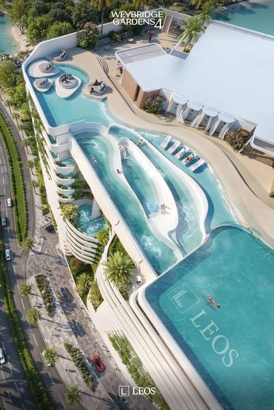 Apartamentos de diseño moderno con piscinas privadas en Dubai, Complejo Land Residence — property in Dubái (REF 10033) — photo 8