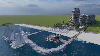 Apartments in a luxury seafront project with a private beach in Gaziveren, Cyprus in Cyprus — photo 4