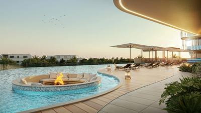 شقق فائقة الفخامة مع أحواض سباحة خاصة في دبي، جزر دبي — property in دبي (REF 10063) — photo 15